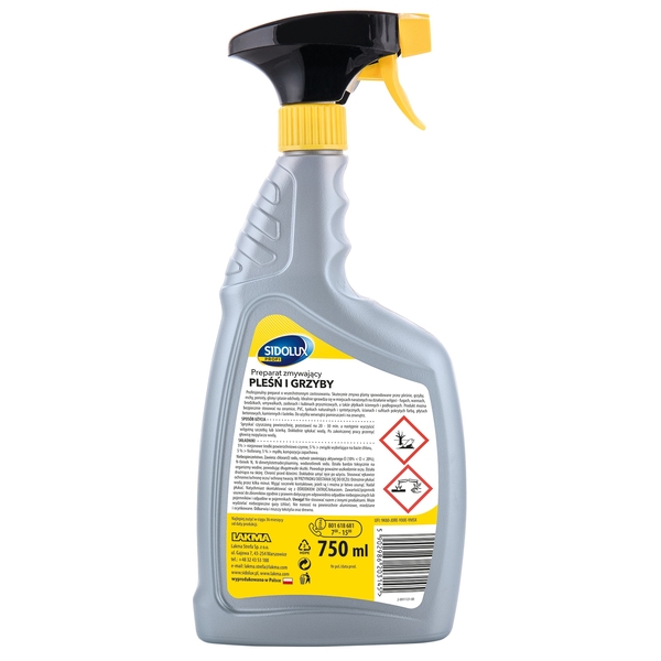 Засіб для видалення цвілі та грибків Sidolux Profi, 750 мл - Pampik - 2