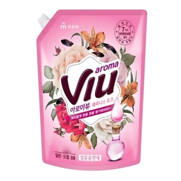 Ополаскиватель для белья Mukunghwa Fabric Softener Aroma Viu Роза, 2.1 л - Pampik
