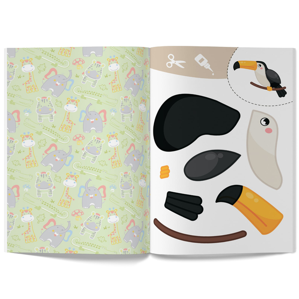 Вирізаємо та клеїмо. Аплікації. Об'ємні саморобки. Зоопарк (F00028773) - Pampik - 5