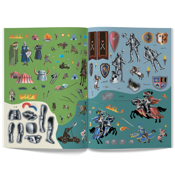 Книжка з наліпками. Лицарі (F00021593) - Pampik - 11