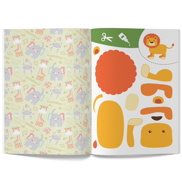 Вирізаємо та клеїмо. Аплікації. Об'ємні саморобки. Зоопарк (F00028773) - Pampik - 3