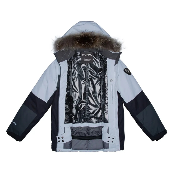 Куртка лыжная Huppa Niklas, р.140, серый с белым (18360030-00120-140) - Pampik - 5
