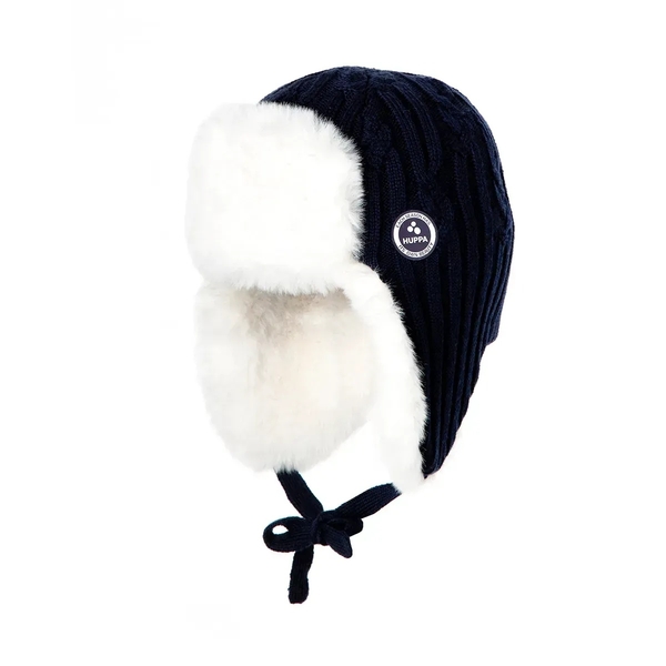 Шапка вязаная Huppa Sloan, р.XS, черный (94380008-00086-0XS) - Pampik