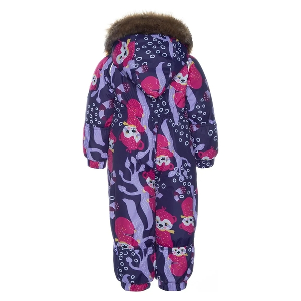 Детский зимний комбинезон Huppa Keira, р.104, темно-лиловый с принтом (31920030-93473-104) - Pampik - 2