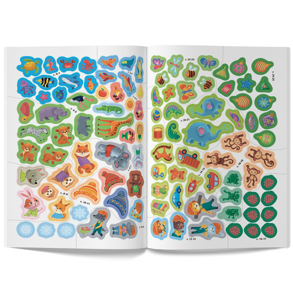 Школа сучасного чомусика. Готуємо руку до письма. 105 розвивальних наліпок (F00030868) - Pampik - 6