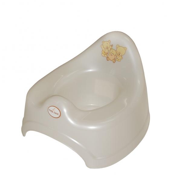 Горшок музыкальный Tega Baby Медвежонок, бежевый (PO-038-119) - Pampik