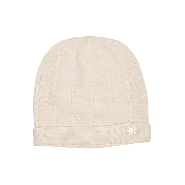 Шапочка Caramel Leo, бавовна, 6-12 міс., бежевий (S-1115-BE) - Pampik