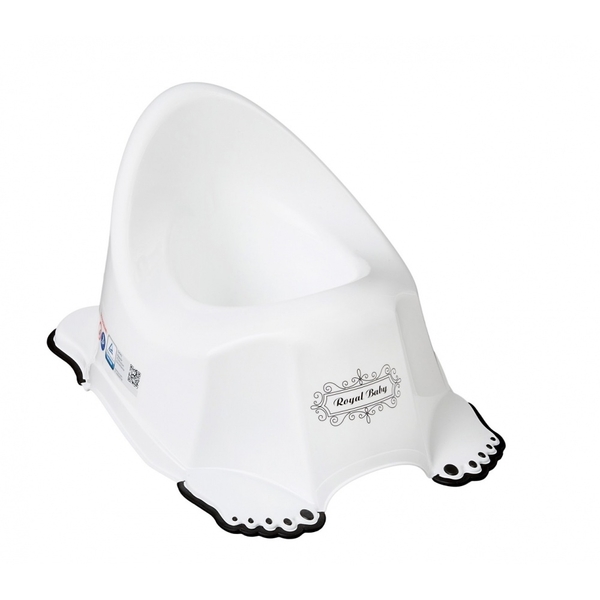 Горшок Tega Baby Royal, белый с черным (RL-001-103-C) - Pampik