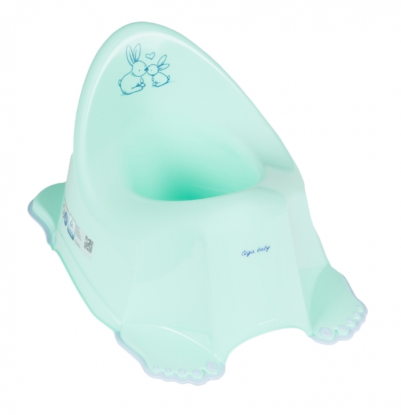 Горшок музыкальный Tega Baby Кролики, мятный (PO-058-105) - Pampik