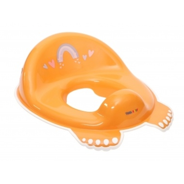 Накладка на унитаз Tega Baby Meteo Лапки, оранжевый (ME-002-166) - Pampik
