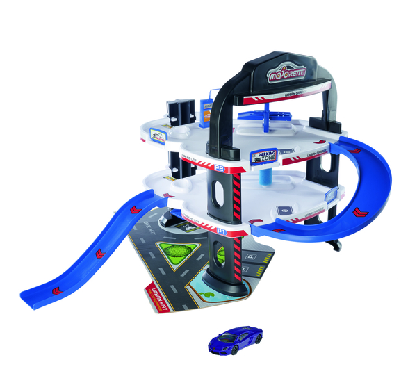 Ігровий набір Majorette Міський гараж, 3 поверхи + машинка, 60х60х45 см (2059985) - Pampik