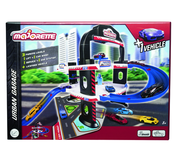 Ігровий набір Majorette Міський гараж, 3 поверхи + машинка, 60х60х45 см (2059985) - Pampik - 7
