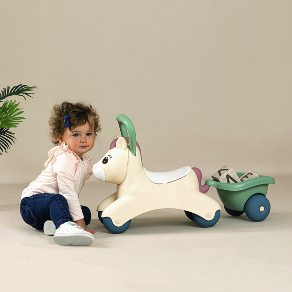 Дитяча каталка Smoby Little Поні з причепом (140502) - Pampik - 9
