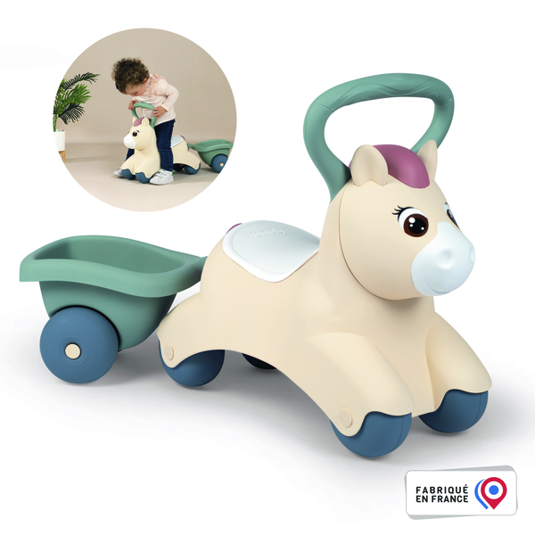 Дитяча каталка Smoby Little Поні з причепом (140502) - Pampik - 2