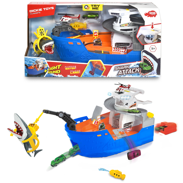 Ігровий набір Dickie Toys Катер Полювання на акул з човном (3779001) - Pampik - 5