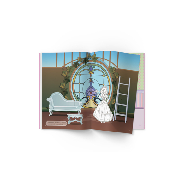 Книжка з наліпками. На гостини до принцеси, 140 наліпок (F00021589) - Pampik - 3