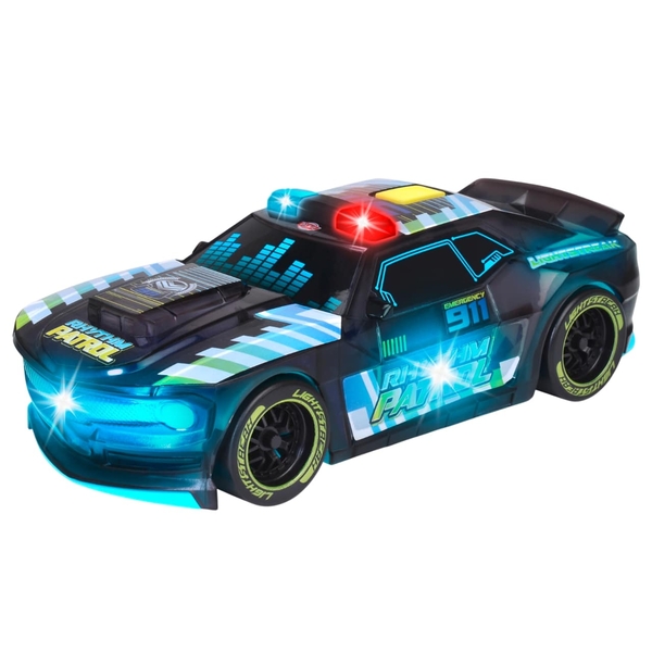 Поліцейська машина Dickie Toys Поліцейський ритм, зі звуком та світлом, 20 см, синій (3763008) - Pampik