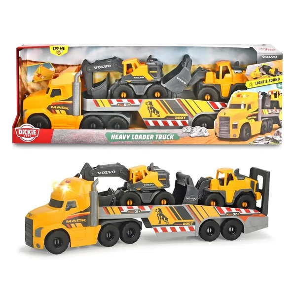 Вантажівка з причепом Dickie Toys Mack Volvo, 70 см (3729012) - Pampik - 10
