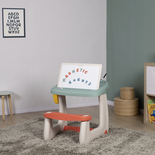 Парта-доска Smoby Школьник, с аксессуарами, мятный (420107) - Pampik - 4