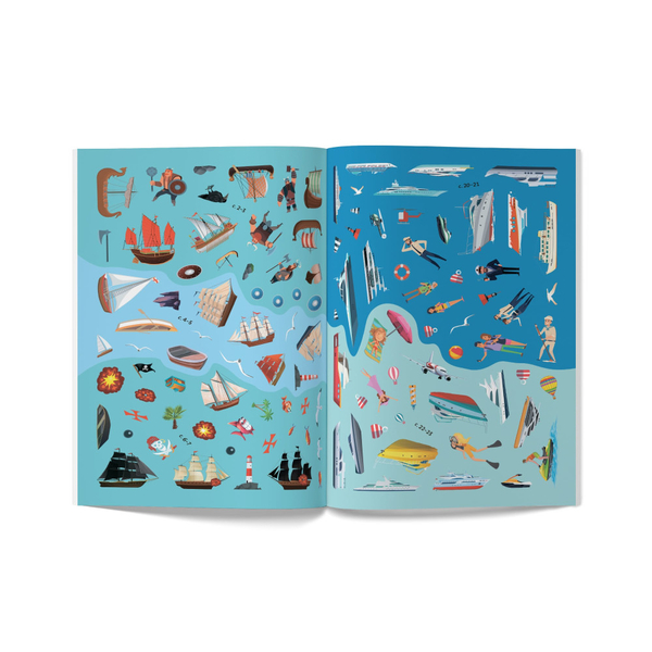 Книжка з наліпками. Кораблі (F00023041) - Pampik - 6