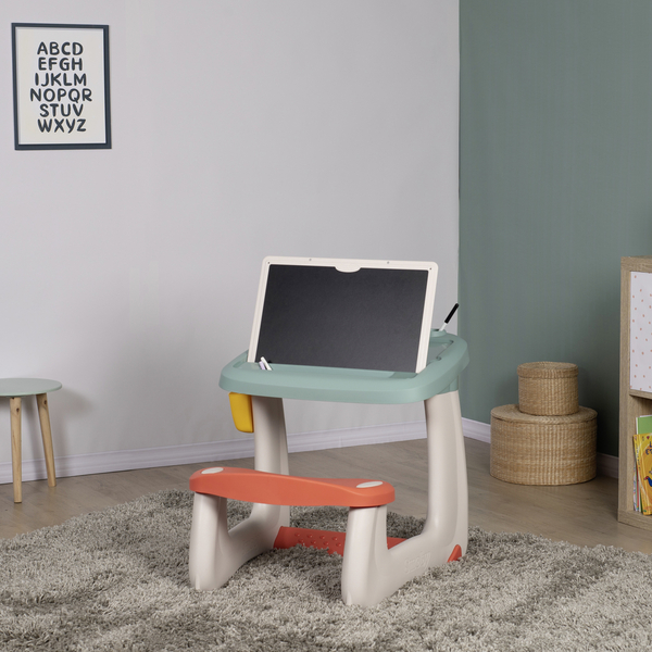 Парта-доска Smoby Школьник, с аксессуарами, мятный (420107) - Pampik - 5