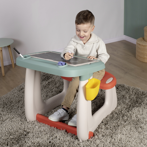Парта-доска Smoby Школьник, с аксессуарами, мятный (420107) - Pampik - 8