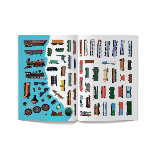 Книжка з наліпками. Потяги (F00022578) - Pampik - 6