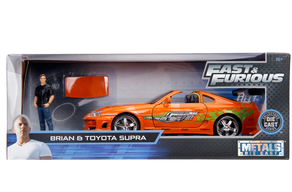 Машина металева Jada Форсаж Toyota Supra 1995 з фігуркою Брайана, 1:24 (253205001) - Pampik - 17