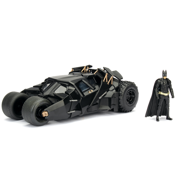 Машина металева Jada Бетмен 2008 рік, Бетмобіль Темного лицаря з фігуркою Бетмена, 1:24 (253215005) - Pampik