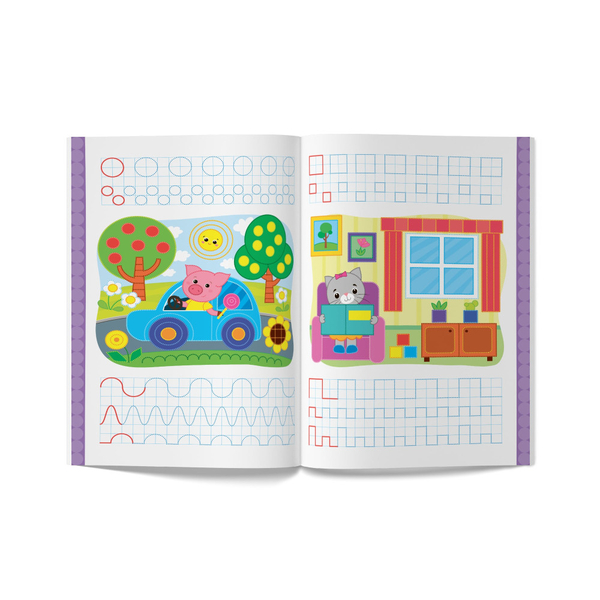 Перші багаторазові прописи. Навчаємося писати правильно. Фігури та лінії (F00028976) - Pampik - 2