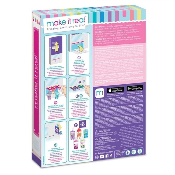 Набор косметики для волшебного превращения Make It Real Автомат с фруктовыми коктейлями (MR2701) - Pampik - 2