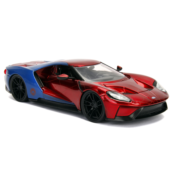 Машина металлическая Jada Марвел Человек-Паук Ford GT (2017) с фигуркой Человека-Паука (253225002) - Pampik - 2