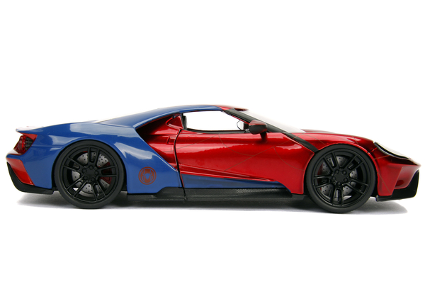 Машина металлическая Jada Марвел Человек-Паук Ford GT (2017) с фигуркой Человека-Паука (253225002) - Pampik - 8