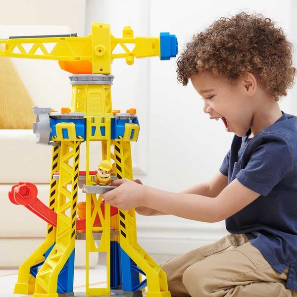 Великий ігровий набір Rubble & Crew Підйомний кран-вежа Бухти будівельників (SM28508/6067494) - Pampik - 20