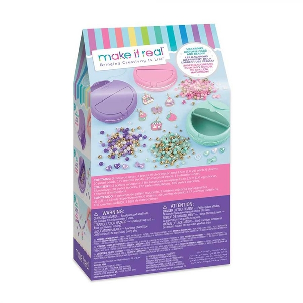 Набір для створення шарм-браслетів Make It Real Макаронс (MR1718) - Pampik - 2