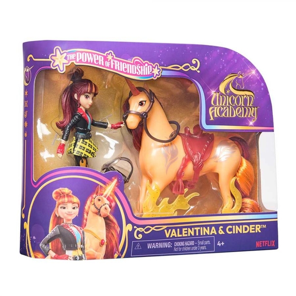 Игровой набор Spin Master Unicorn Academy: кукла Валентина и единорог Огонёк (SM23203/6072677) - Pampik - 2