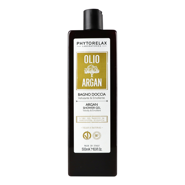 Гель для душу Phytorelax Vegan&Organic Argan Oil, поживний, 500 мл - Pampik