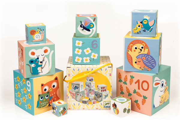 Кубики-пірамідка Djeco Милі звірята (DJ06103) - Pampik - 5