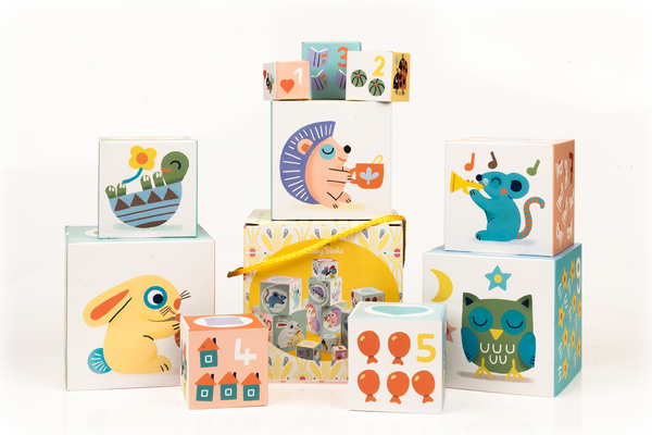 Кубики-пірамідка Djeco Милі звірята (DJ06103) - Pampik - 4