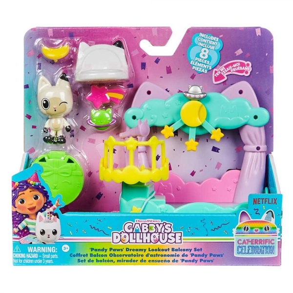 Игровой набор Spin Master Gabby's Dollhouse Балкон Пэнди Лапки (SM36259/6071360) - Pampik