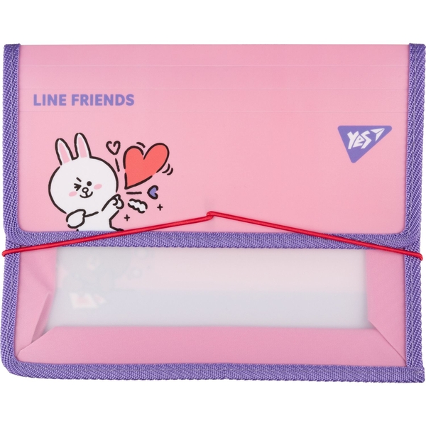 Папка для тетрадей на резинке Yes Line Friends Cony В5, пластиковая (492210) - Pampik