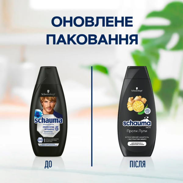 Шампунь для чоловіків Schauma Men Проти лупи, з екстрактом імбиру для волосся з надмірною лупою, 400 мл - Pampik - 6