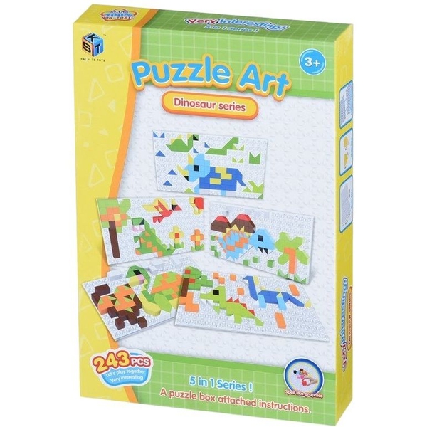 Мозаика Puzzle Art Динозавры, 243 детали (5991-5Ut) - Pampik