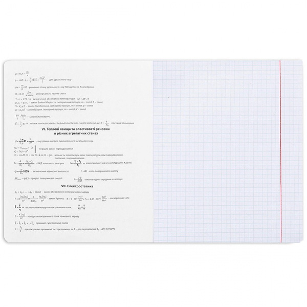 Набор тетрадей Yes Физика Ukraine forever А5, в клеточку, 48 листов, 5 шт. (766782) - Pampik - 5