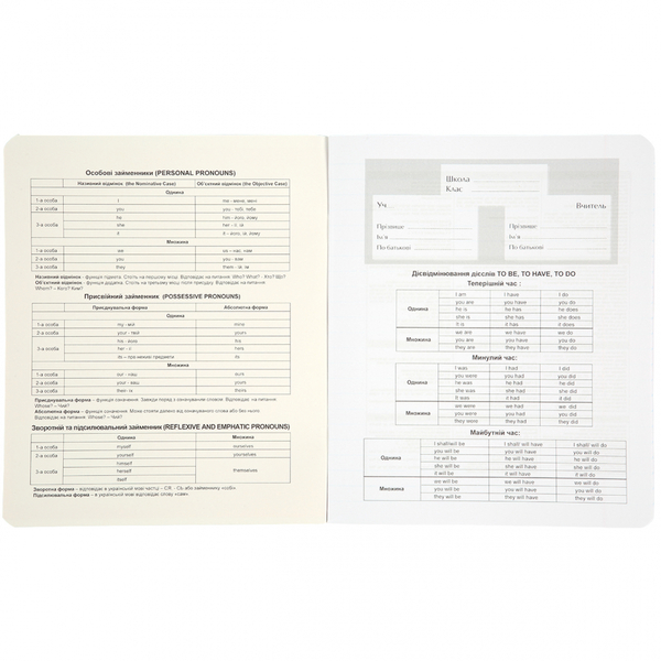 Набір зошитів Yes Англійська мова Ukraine forever А5, в лінію, 48 аркушів, 5 шт. (766786) - Pampik - 3