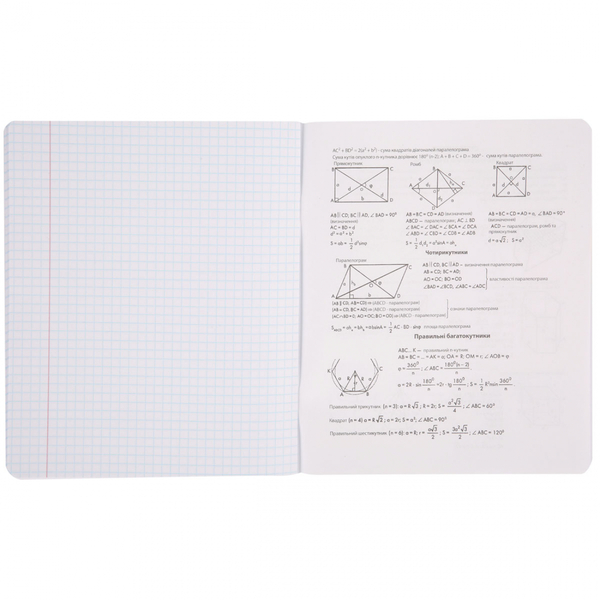 Набор тетрадей Yes Геометрия Ukraine forever А5, в клеточку, 48 листов, 5 шт. (766780) - Pampik - 5