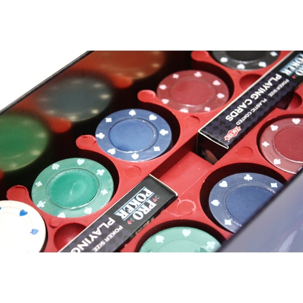 Настільна гра Tactic Набір для покеру Техаський холдем, у жестяній упаковці (03095) - Pampik - 2