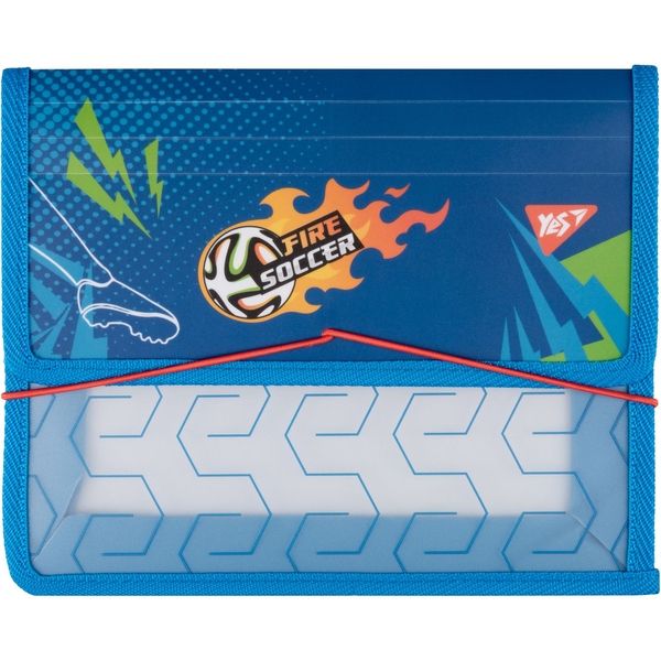Папка для тетрадей на резинке Yes Football В5, пластиковая (492212) - Pampik