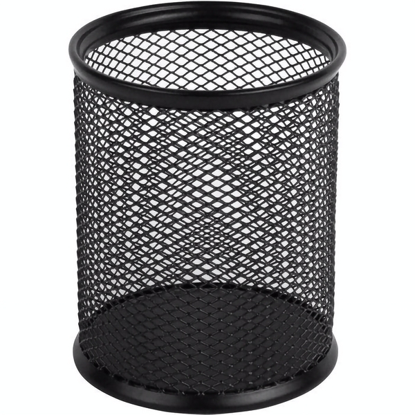 Підставка для канцелярського приладдя Axent, кругла, 8x8x10 см, чорний (2110-01-A) - Pampik