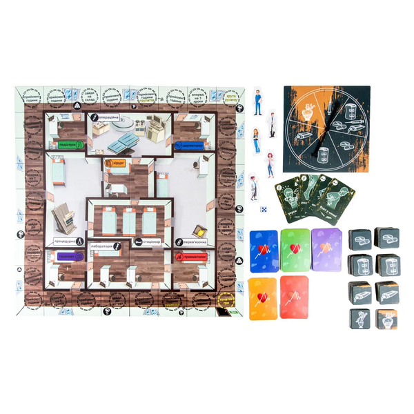 Настільна гра Strateg Doctoring Змагання лікарів, укр. мова (30916) - Pampik - 2